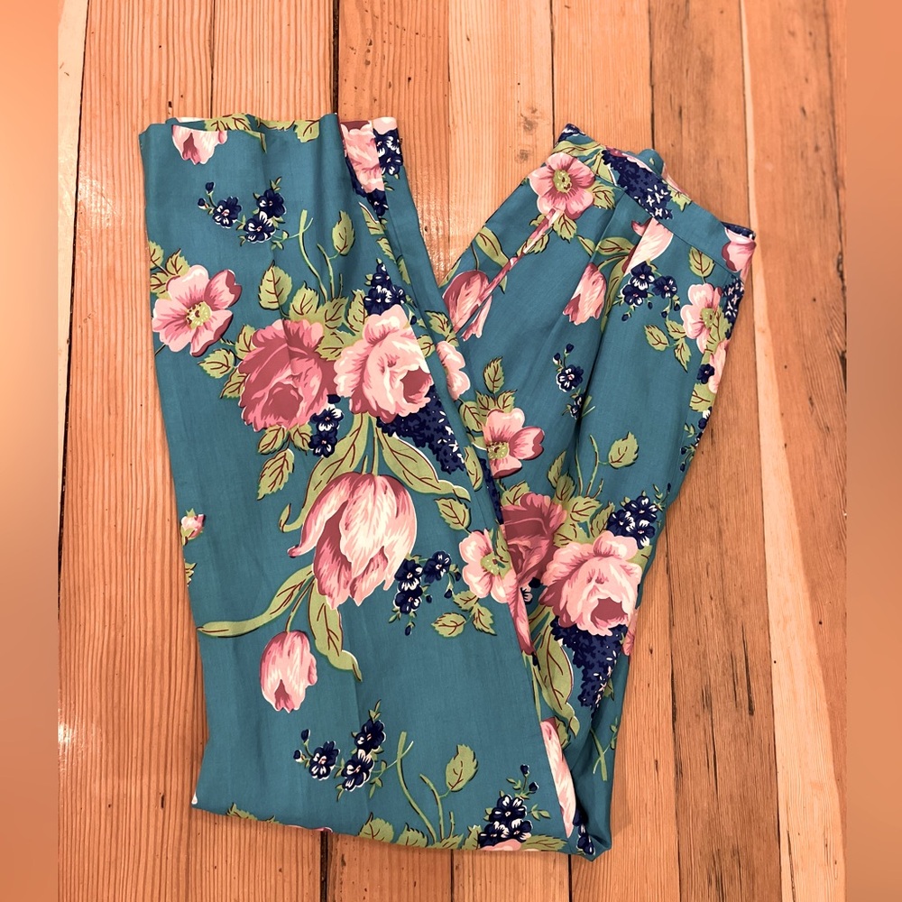 Vintage Adrienne Vittadini silk trousers, xs